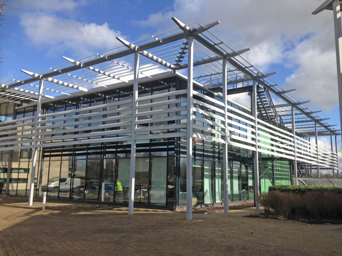 Vertical and horizontally mounted Brise Soleil